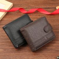 Cartera Bifold Corta para Hombres Cuero PU Porta Tarjetas Monedero Bolsa de Viaje - details 1