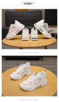 Zapatillas de deporte con cuña y cordones para mujer, zapatos deportivos ligeros con suela gruesa, cómodos, para ocio, primavera y otoño, 2024 - details 11
