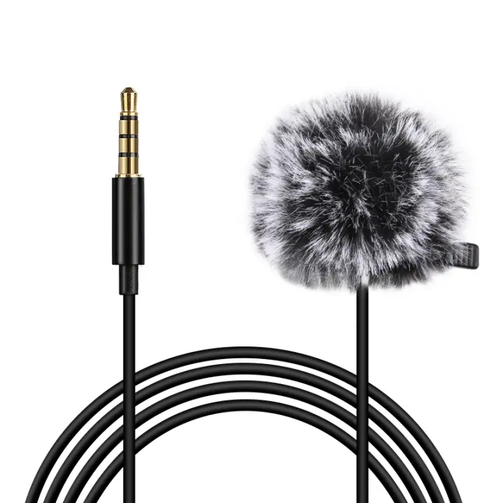 Micrófono de grabación de condensador con cable PULUZ 1,5 m 3,5 mm Jack Lavalier - 1