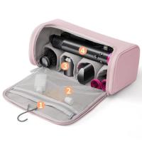 Caja portátil para secador de pelo con gancho oculto, bolsa de herramientas de peluquería antideslizante, bolsa de almacenamiento impermeable de gran capacidad, color negro - details 3