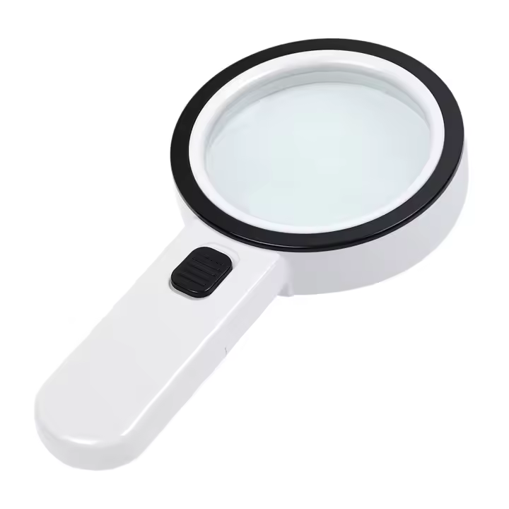 Lupa de Hebra Lucede Luz Lupa Grande de Mano 30X con Luz LED Ideal para Degeneración Macular, Lectura de Ancianos, Inspección de Monedas y Joyas - 1