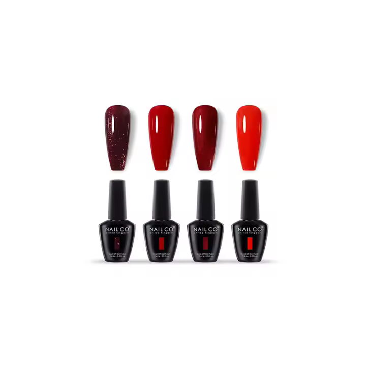 NAILCO-Juego de esmaltes en Gel para uñas, Kit de esmaltes en Gel con purpurina UV, pintura LED, 15ml, 4 unidades - 1