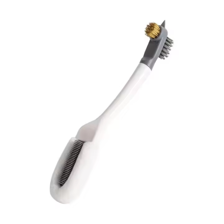 Cepillo de limpieza de zapatos multifuncional 5 en 1, mango largo con cerdas suaves, suave pero efectivo para zapatos limpios y ordenados - 1