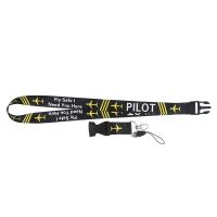 Soporte de etiqueta de nombre, correa para teléfono móvil, cinta, llaves, llavero, cordones de piloto, cordón seguro para volar, necesito que estés aquí, soporte para insignia - details 2