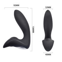 3 en 1 masajero de próstata vibrando anillo de polla enchufe anal con mini bala estimulador de la piel control remoto juguetes sexuales masculinos 18+ - details 11