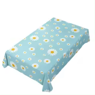 Mantel de plástico lavable, Mantel resistente a las manchas, Mantel de PVC resistente al desastre e impermeable, Fácil de limpiar, adecuado para decoración Protector de Mesa de Cocina-140x180 cm (Hoja-beige) - 1