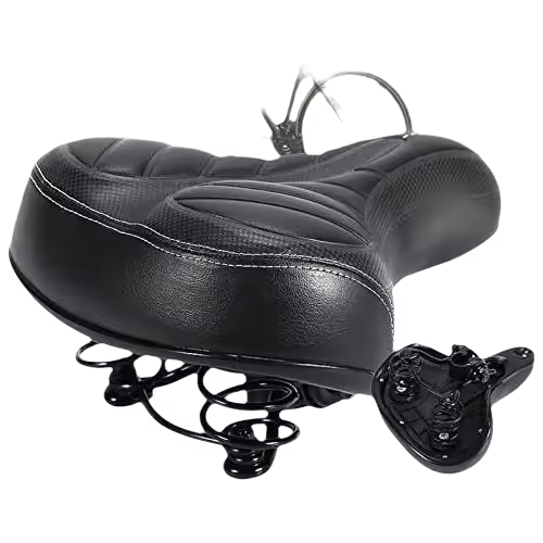 Sillín ergonómico para bicicleta con bola amortiguadora de doble resorte, sillín relleno de Gel, cómodo asiento de ciclismo adecuado para - 1