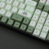Matcha-Juego de Teclas para teclado mecánico, 123 Teclas, Perfil PBT XDA, sublimación de Tinte, adaptador para interruptores Cherry Mx 61/64/87/104/108 - details 3