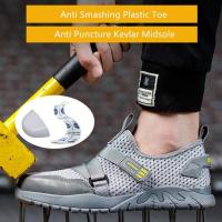 Transpirables para verano, zapatillas antipinchazos, puntera de plástico, zapatos de seguridad para electricistas con aislamiento de 6kV - details 2