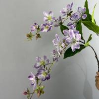 Jasmine artificiales verticales de 80cm, elegante y hermosa flor de jazmín de simulación, flor falsa de seda impresa en 3D de tacto Real - details 1
