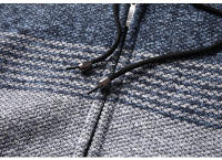 Chaqueta de Punto con Capucha Casual de Colores Bloqueados para Hombres CHAIFENKO - details 8