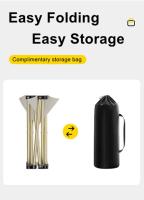Silla portátil, plegable, ultraligera, para acampar al aire libre, pesca, senderismo, jardinería, silla de camping VIE con bolsa de transporte - details 8