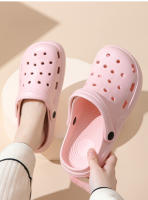 Sandalias De Verano Para Mujer 2024 Pantuflas Impermeables Con Gran Dedo Y Agujeros Zapatillas De Playa Exterior Cerradura Pull on Material EVA Plataforma Sin Tacón Estilo Conciso - details 2