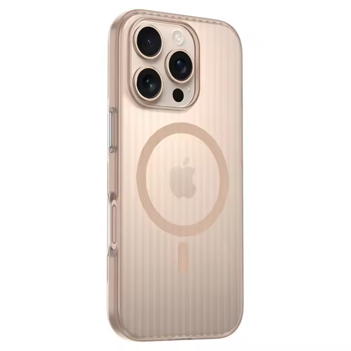 Funda Magnética para Teléfono con Patrón Corrugado para iPhone 16, 16 15, 15 Pro Max, 14, Plus, Pro, 14 MaX Accesorio Electrónico - 1