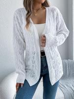 Suéter de Punto para Mujer Primavera Otoño Estilo Suelto, Manga Larga, Moda de Oficina, Crochet Ligero - details 9