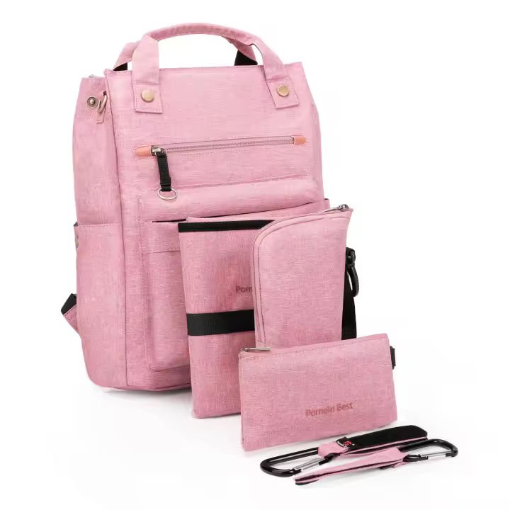 Pomelo Best - Mochilas de pañales multifuncionales con correas ocultas y una gran cantidad de bolsillos - 1