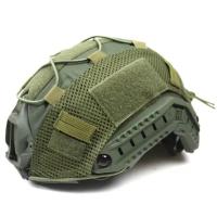 Accesorio de capucha para casco táctico de camuflaje, con cordón elástico - details 11