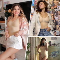 Women V Neck Over Bust Slimming Full Body Shapewear Compression Bodysuit Thong Leotard Tops Low Back Sculpting Underwear Shaper - details 7