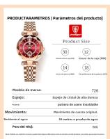 Reloj de mujer ultrafino, impermeable, de marca suiza, nuevo reloj de cuarzo de lujo. - details 1