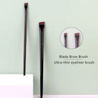 Brochas Profesionales para Maquillaje de Cejas y Delineador de Ojos 2Pcs Herramientas de Belleza para Marca de Cejas Delgadas y Anguladas - details 5
