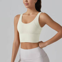 Hmidou-Sujetador deportivo para mujer, ropa interior Sexy de realce para Yoga, correr, gimnasio, Tops de Fitness, camiseta sin mangas de verano - details 5