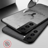 Funda de ciervo de piel de tela delgada para Samsung Galaxy S23 Ultra FE S22 S21 S24 Ultra A15 A25 A35 A55 A34 A52 A54 5G cubierta trasera dura - details 8