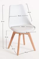 Pack Sillas Comedor - Pack 4 Sillas Synk Basic - Crema - details 180