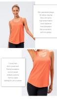 Camisetas deportivas sin mangas para mujer, Tops sueltos de Yoga, secado rápido, camisetas deportivas de entrenamiento para mujer - details 1