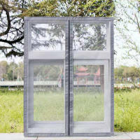 Mosquitera autoadhesiva con apertura para ventana, malla interior Invisible, personalizable, antimosquitos - details 4
