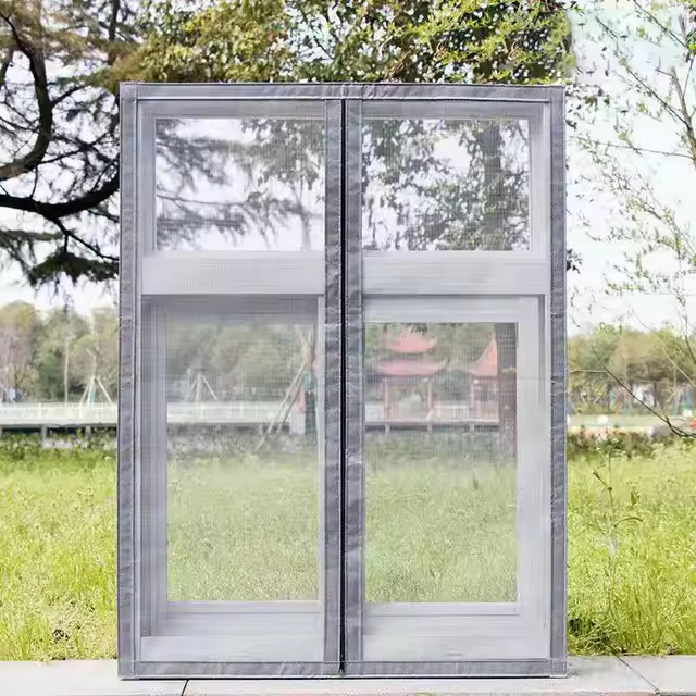 Mosquitera autoadhesiva con apertura para ventana, malla interior Invisible, personalizable, antimosquitos - 1