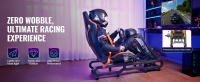 SucceBuy Soporte para volante de carreras para Logitech G923/G920/G29, cabina de simulador de conducción de acero resistente, compatible con Thrustmaster T248P, soporte y pedales ajustables para volante, carga máxima 330 libras - details 1