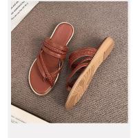 Sandalias de Mujer Verano 2025 Punta Redonda Moderna - Tejido Artesanal con Doble Estilo Playa y Ciudad - Zapatos Deportivo Elegante de Moda para Vacaciones (Estilo Havaianas) - details 24