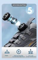 Zapatos de seguridad con botón giratorio para hombre, zapatillas con punta de acero, botas de seguridad para el trabajo a prueba de perforaciones, zapatos deportivos de trabajo con cojín de aire, botas antigolpes - details 4