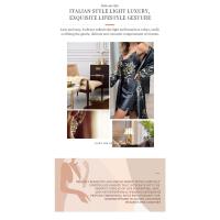 Ropa de estar por casa sencilla para las cuatro estaciones para mujer, camisón con cordones, conjunto de dos piezas, ropa exterior fina, conjunto de pijama medio y largo - details 2