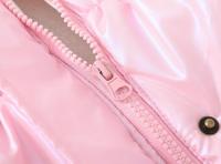 Manténgase abrigado y parece con estilo: chaqueta térmica con capucha para niña con acolchado alternativo de plumón para invierno - details 16