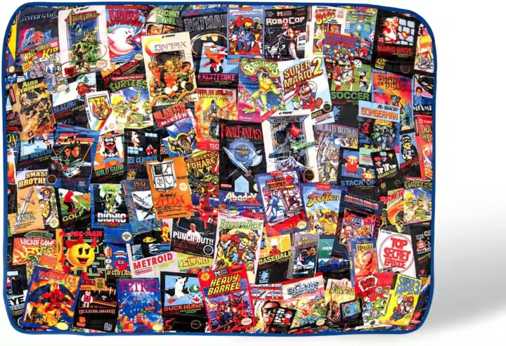 Armageddon-Manta de tiro de forro polar Retro para videojuegos, 8 bits - 1