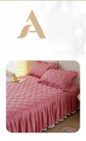 Protector de colchón antideslizante con borde de roble, color sólido, tamaño completo para cama doble o individual - details 4