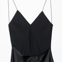 Vestido de noche con tirantes, estilo lencería, textura de satén de seda 2025, espalda descubierta, temperamento, ropa de verano para mujer - details 6