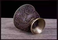 Cuatro cuartos de agua lisos de cobre puro y ocho tazas sagradas, decoraciones, tecnología de filigrana de Nepal, productos Xizang - details 8