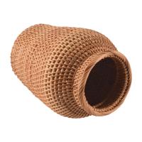 Cesta de mimbre, maceta colgante de ratán, cesta de flores, cesta de almacenamiento, jarrón de mimbre, cesta de flores tejida rústica - details 2