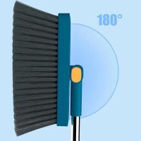 2 unids/set de escoba y pala plegables, juego de cepillo y cacerola para polvo vertical, rotación de 180 grados, cepillo suave para suelo sin polvo para el hogar - details 3