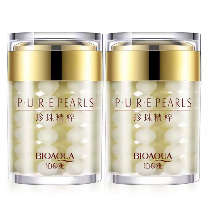 Crema Facial de Perla Pura BIOAQUA Hidratante y Reafirmante para la Piel - 1