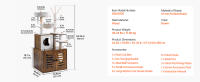 SucceBuy Árbol para gatos grande con caja para arena, 54.33 pulgadas de alto, condominio 2 en 1 de varios niveles con postes rascadores de sisal, perchas y hamaca para gatos de interior - details 8