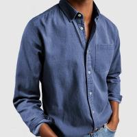 Camisa Hombre primavera-verano casual minimalista Camisa informal de otoño para hombre, camisa con cuello vuelto, a la moda, para exteriores - details 5