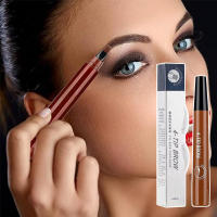 Lápiz líquido para cejas, sin decoloración delineador de cejas, maquillaje diario, 4 puntas - details 4