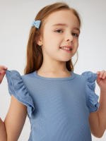 Conjunto De Verano Para Bebé Niña 2024 Shorts Y Camiseta Cómodo Transpirable Ropa De Casa Estilo Casual Sin Mangas Cuello Redondo - details 15