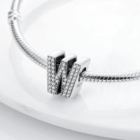 LAZA-abalorio de plata de ley 925 con 26 letras del alfabeto, abalorio de A-Z con nombre, compatible con Pulsera Original, collar, colgante, regalo de joyería - details 135