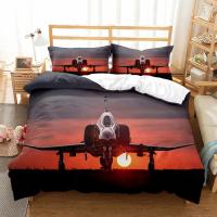 Funda de Avión de Combate Nórdico Tamaño King/Queen Juego de Cama Volador para Niños, Adolescentes y Niños Funda de Edredón Moderna y Fresca - details 6
