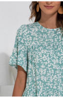 Vestido corto informal de verano para mujer, minivestido estampado Vintage - details 3