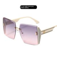 Gafas de Sol Grandes Marcos sin Marco Corte de Oceanos Adelgazantes UV400 - details 8